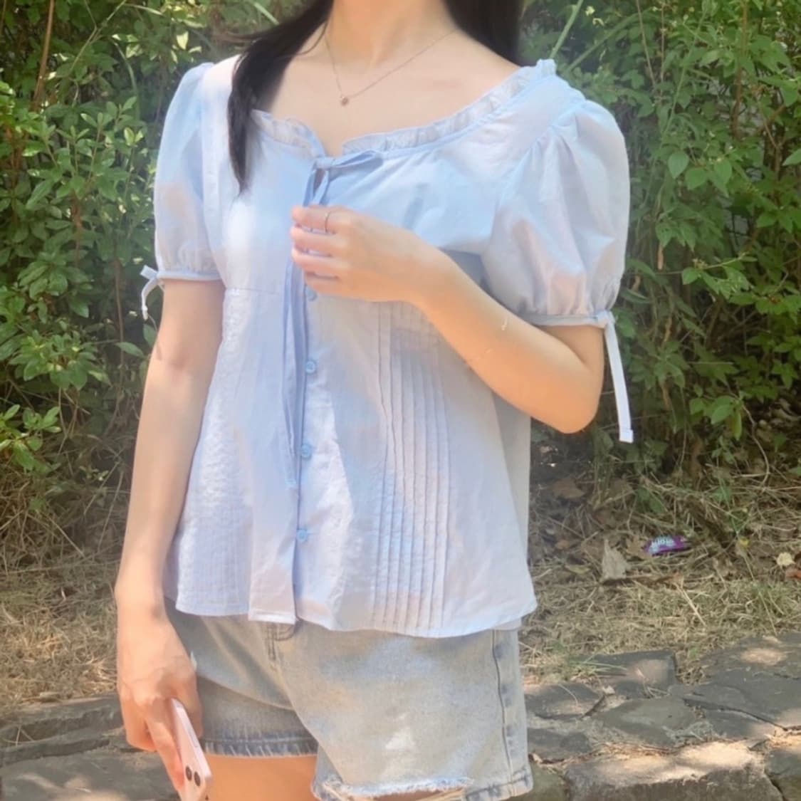 오트앤드 튤립 블라우스 러체 loveletter frill blouse 상품이미지1