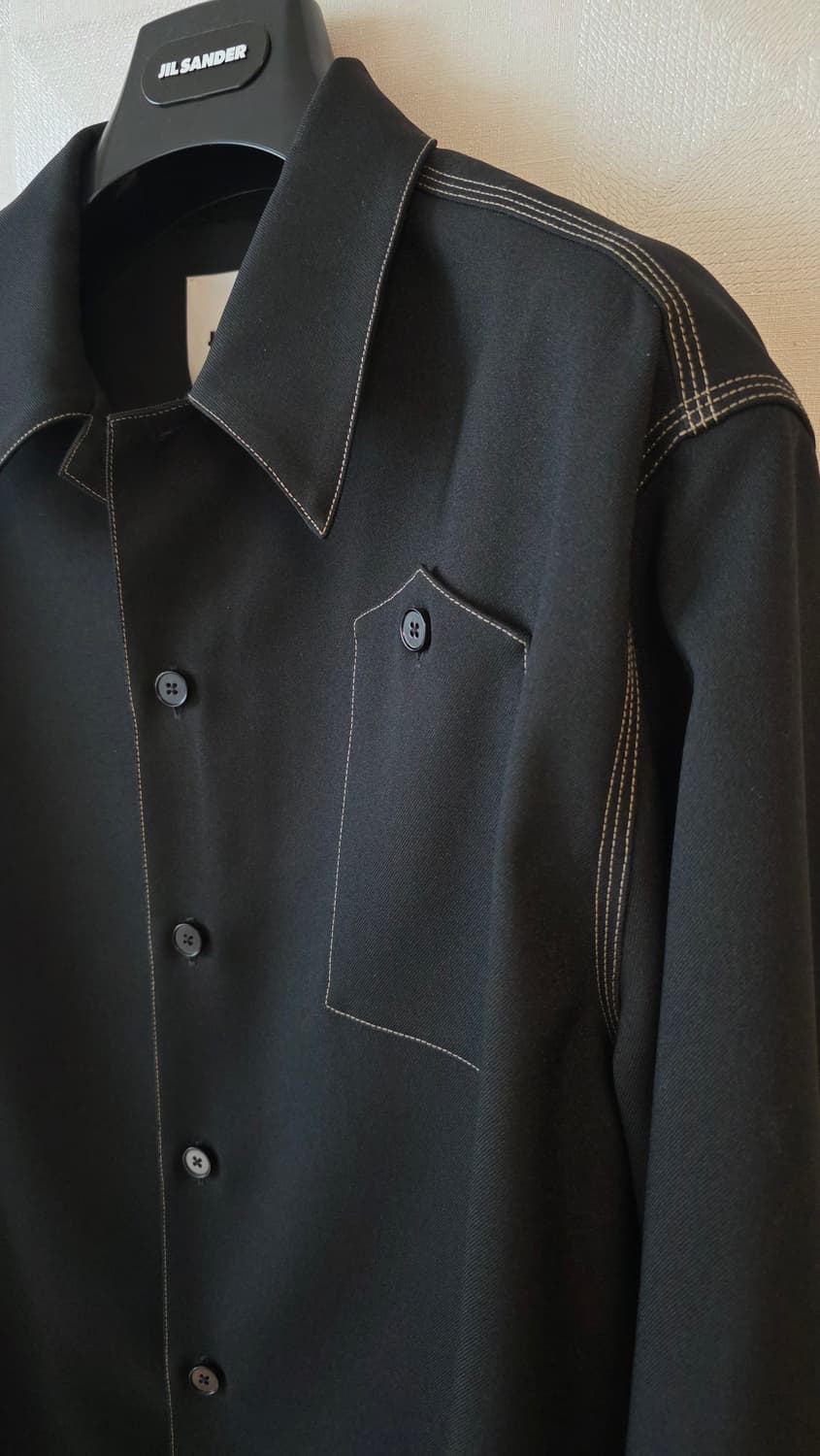 질샌더 Jil Sander 스티치 셔츠 Black 상품이미지6