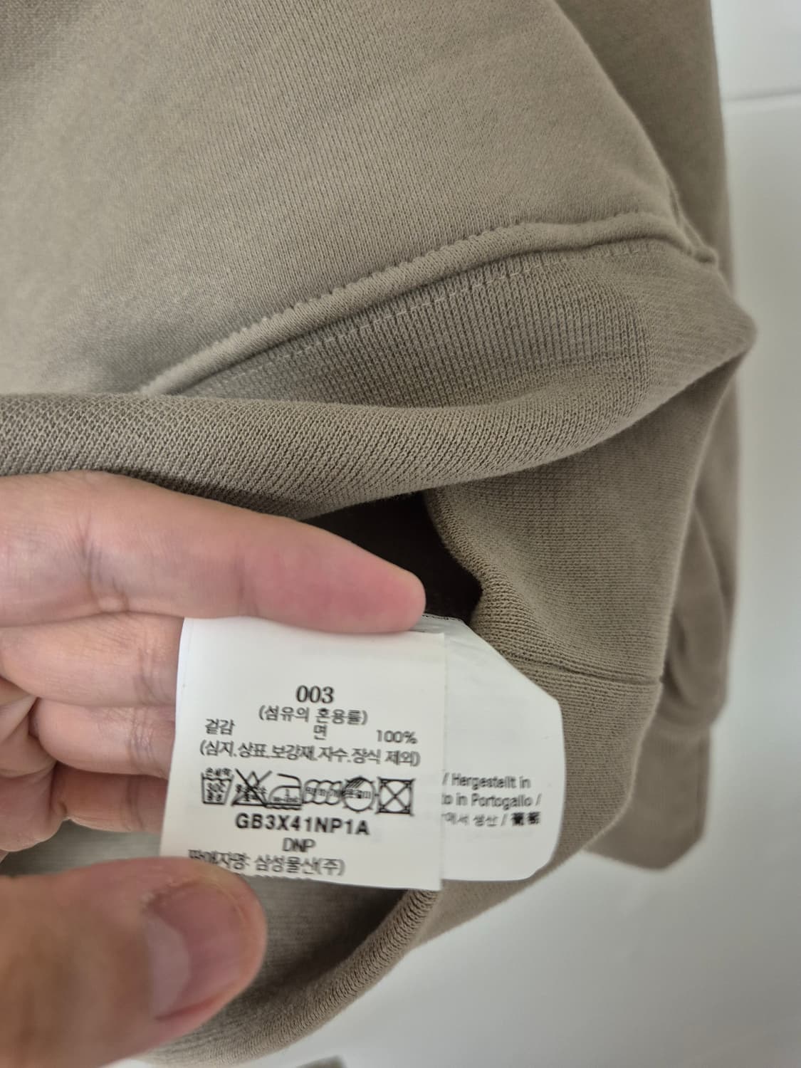 노스프로젝트 로고 후드 스웨트 셔츠 3 상품이미지3