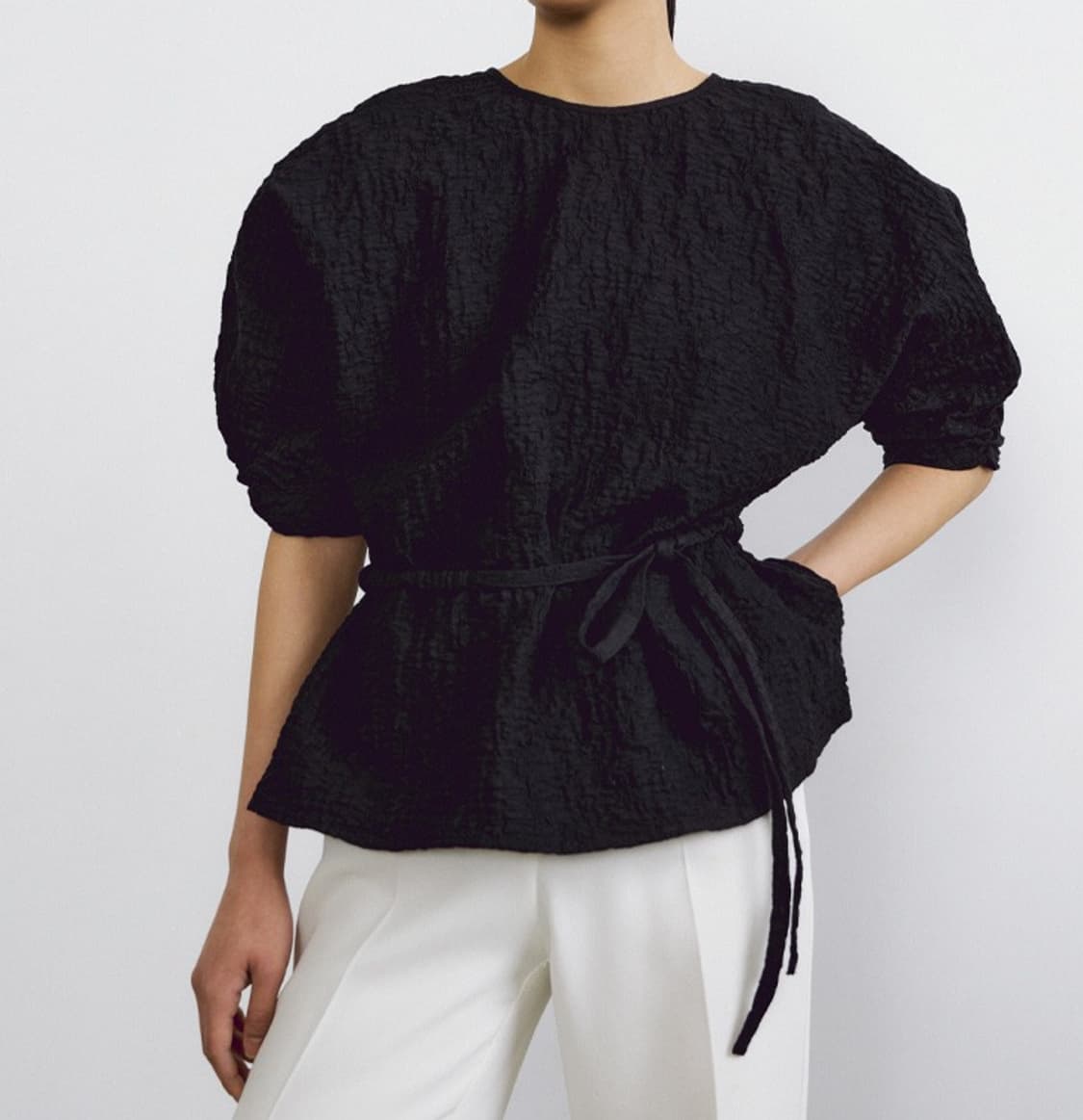 바니스뉴욕 반팔 블라우스 L  상품이미지3