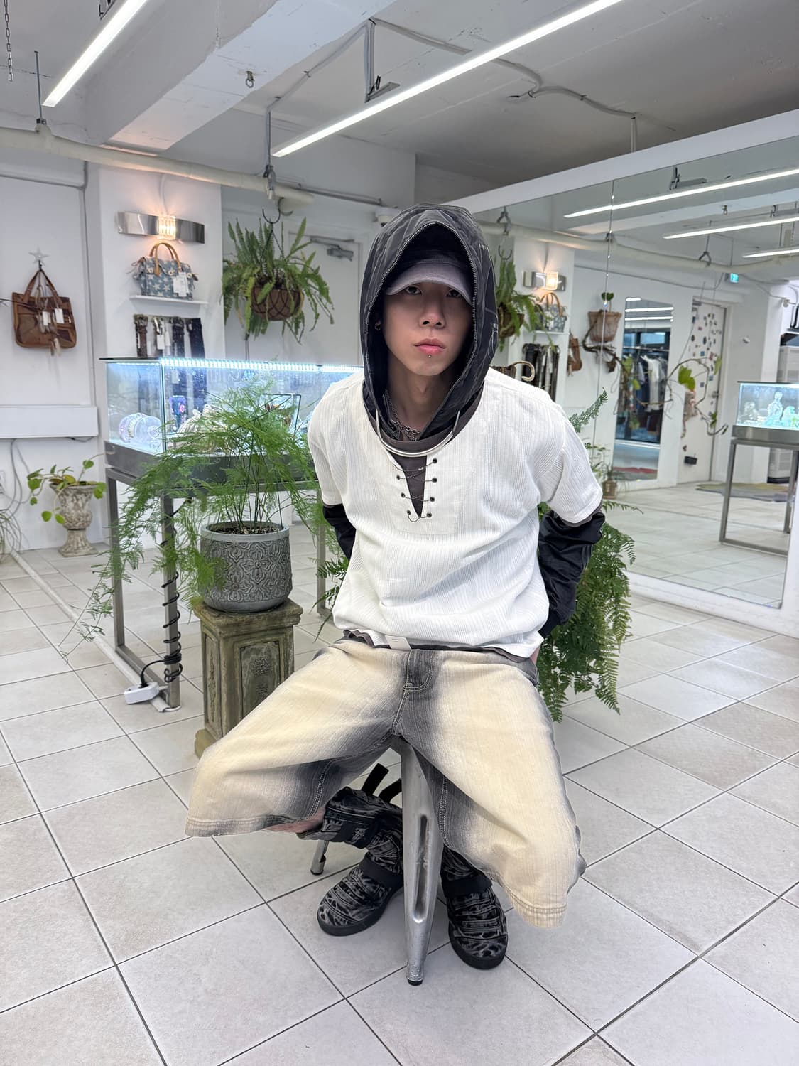 layered boxy t-shirt 상품이미지2