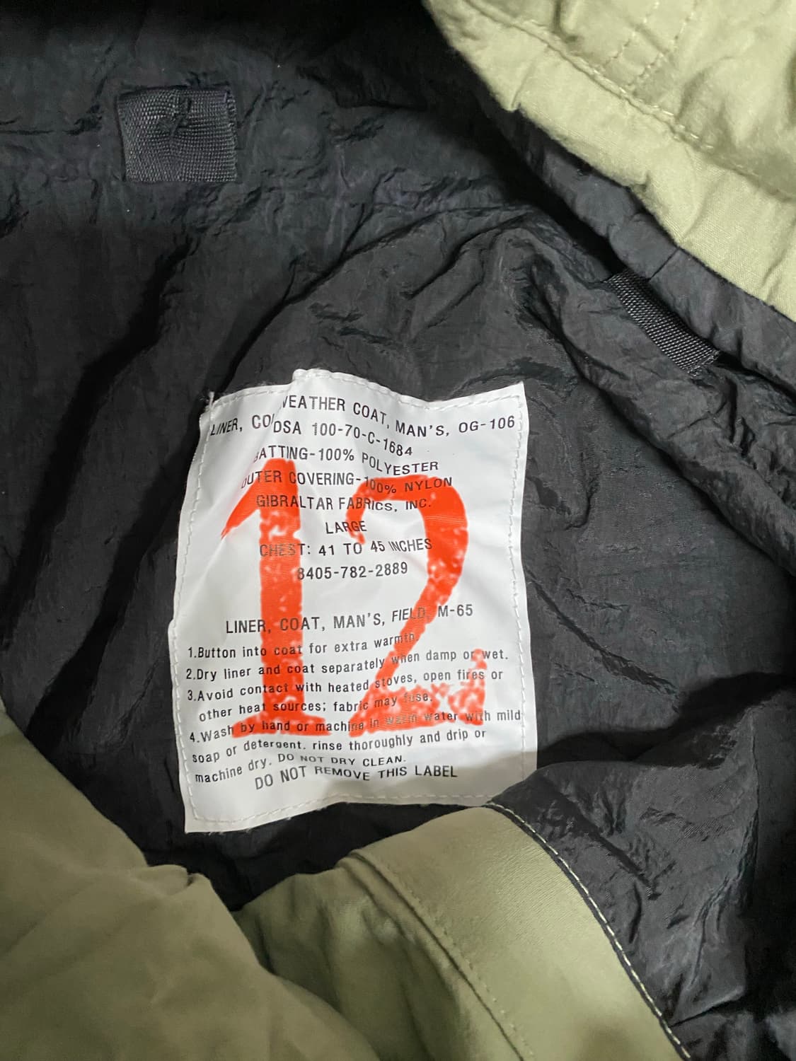 12게이지 카고 아노락 재킷 라이트 카키 os 상품이미지2