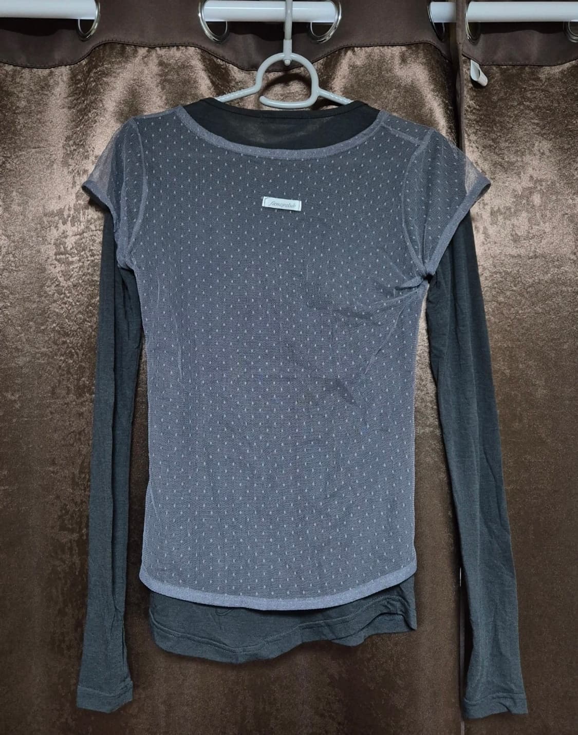 팬시클럽 레이어드 도트 레이스 긴팔티셔츠 상품이미지3