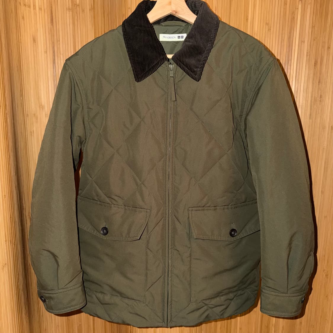 유니클로 JW 앤더슨 퀼팅 블루종 카키 M 상품이미지5