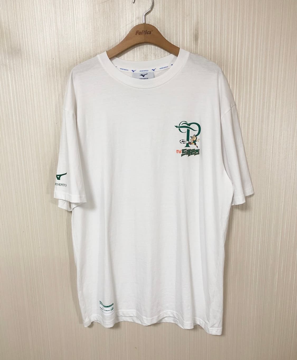 오버더피치X전남드래곤즈 창단30주년X미즈노 레트로티셔츠 XL 상품이미지2