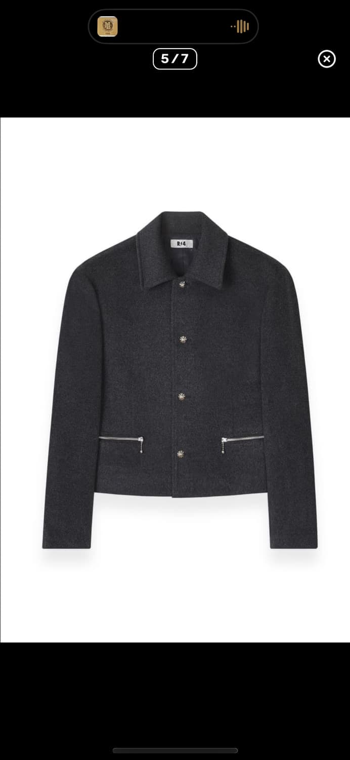 알포/ 캐시미어 - CROP JACKET(그레이) 상품이미지4