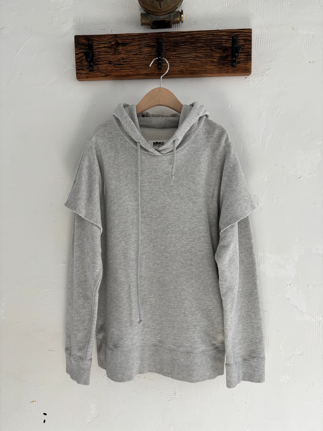 MM6 그레이 레이어드 후드티 상품이미지6