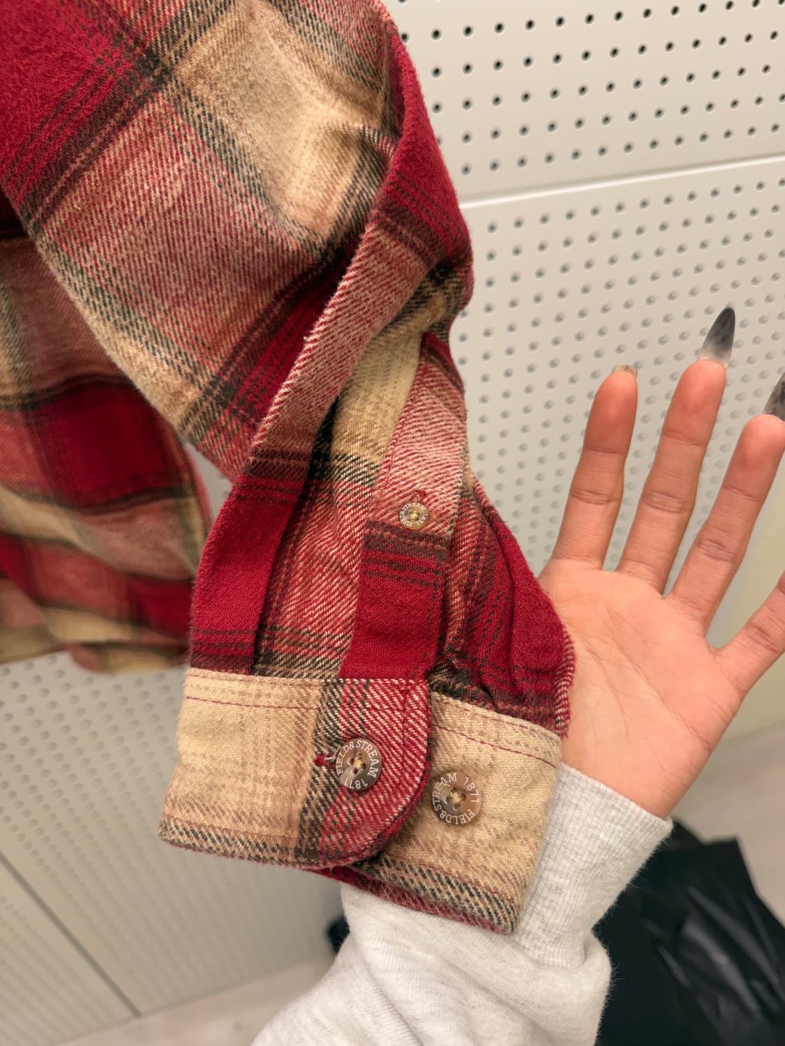 필드앤스트림 레드 체크 셔츠 U1053 상품이미지4