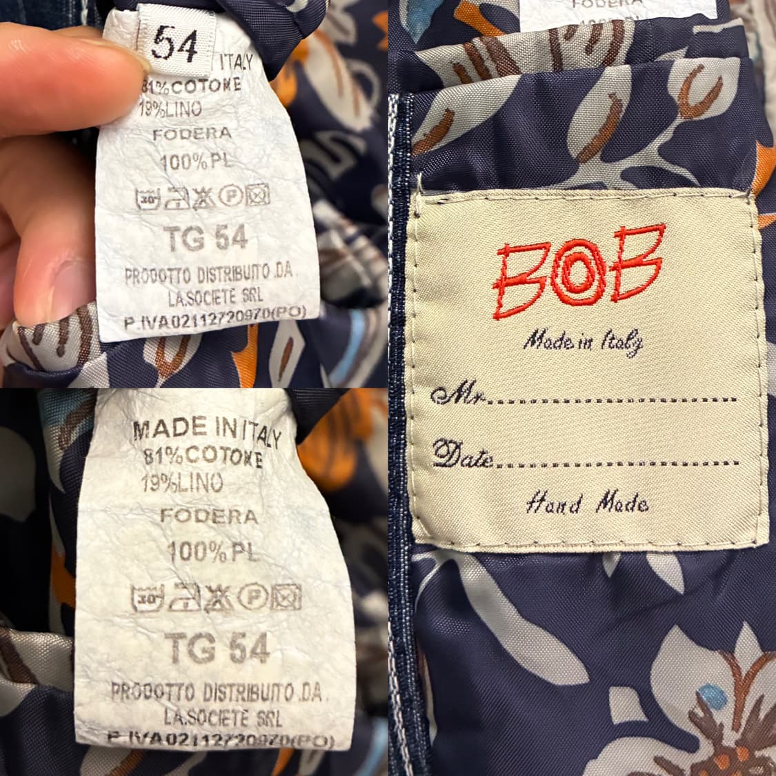 (L~XL)BOB italy 비오비 리넨 스트라이프 블레이저 자켓 상품이미지10