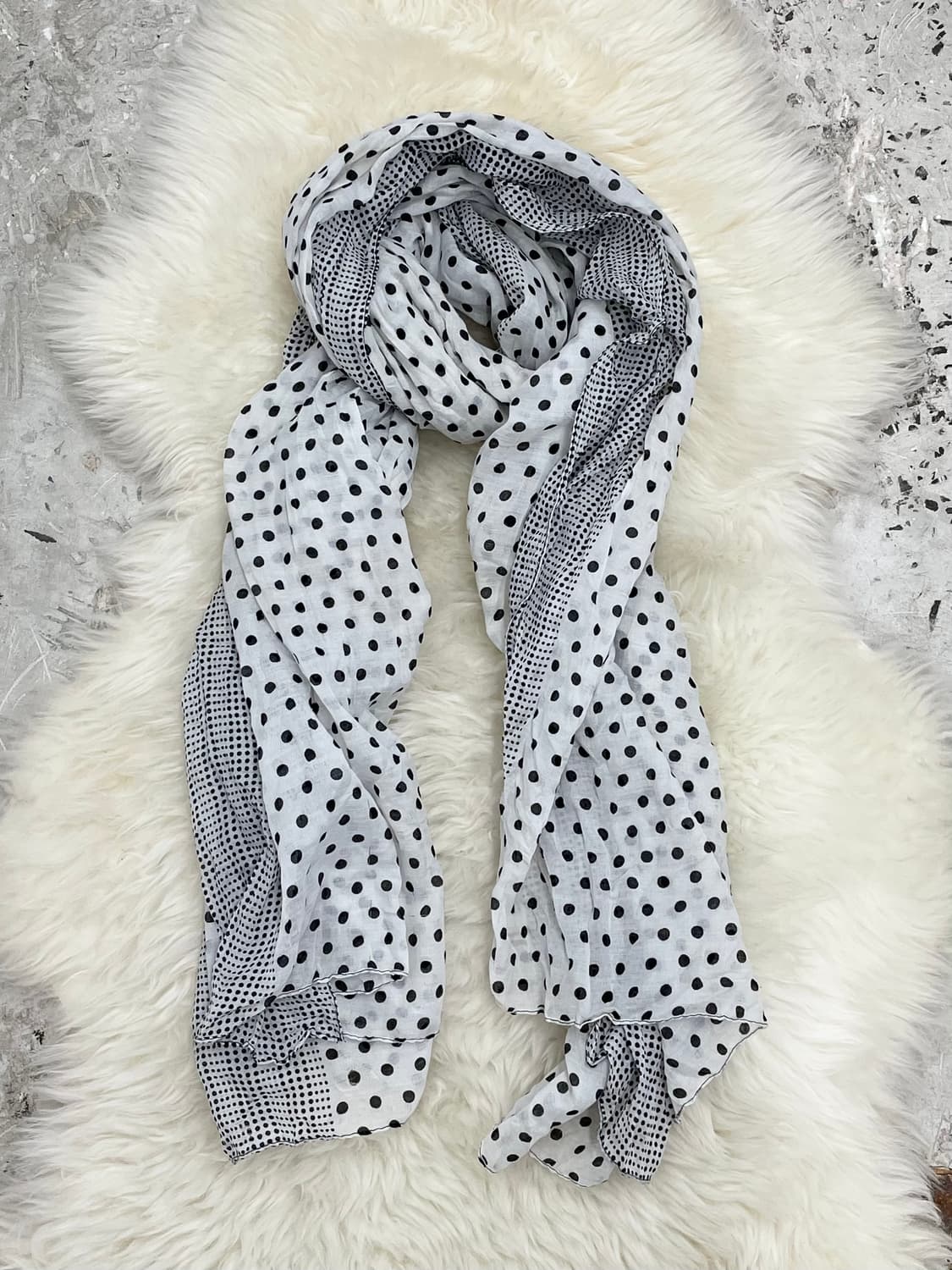 너드모리 도트 체크 머플러  상품이미지4