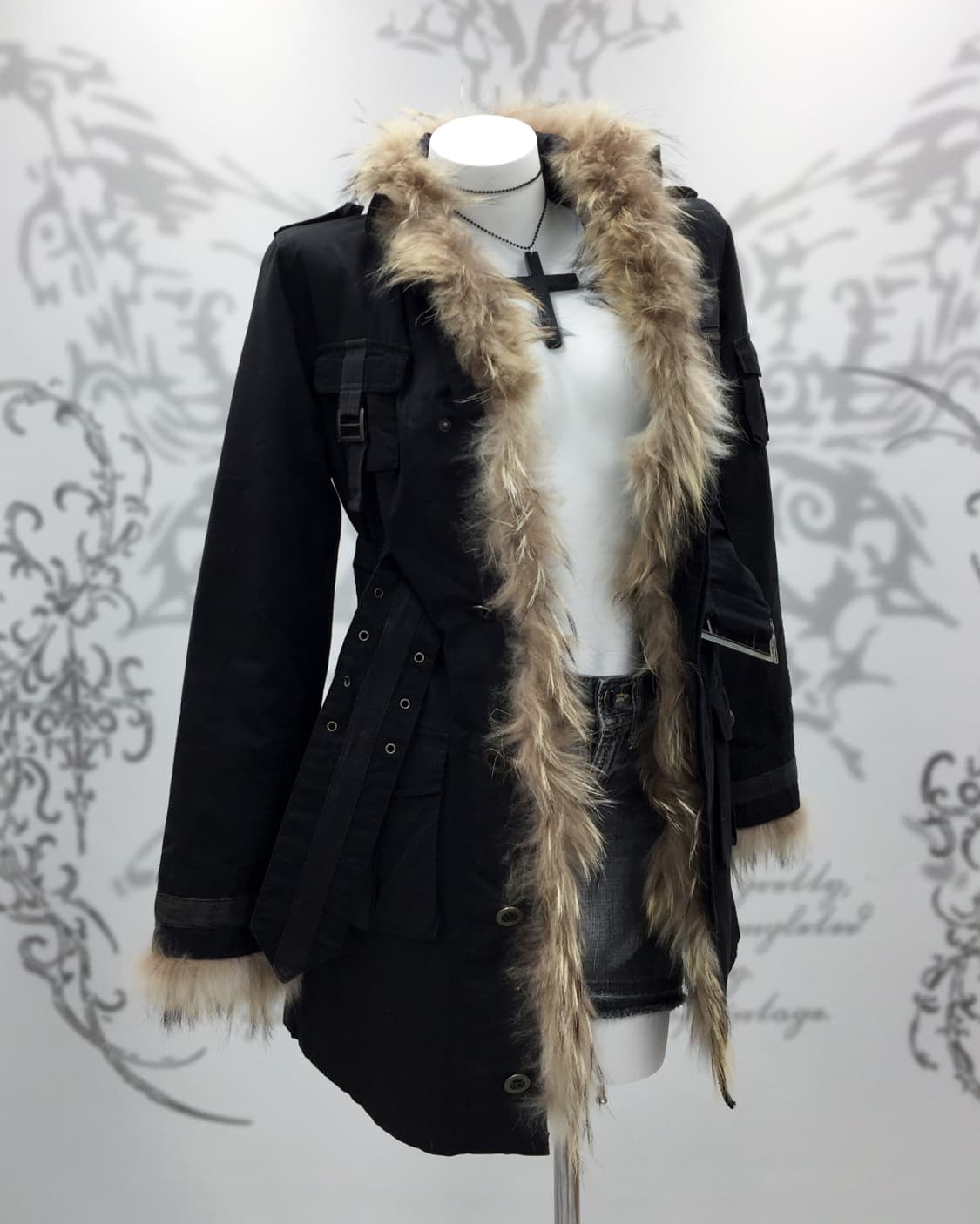 Wild Edge Real Fur-Trim Jacket 상품이미지1