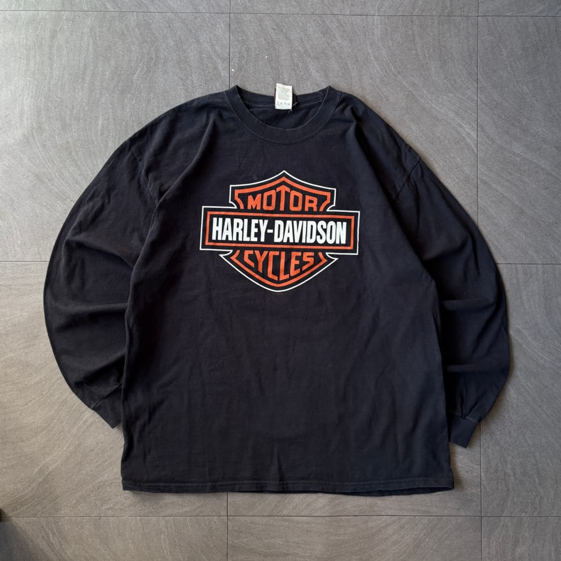 할리데이비슨 정품 블랙 긴팔 티셔츠 긴팔티 상품이미지1