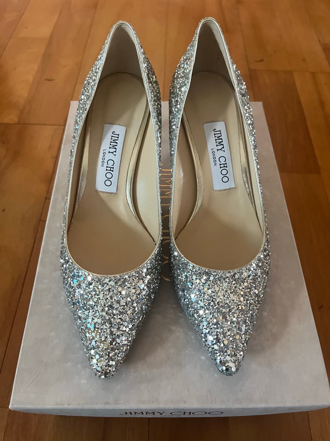 JIMMY CHOO 지미추 로미 60 샴페인컬러 37사이즈 웨딩슈즈 상품이미지1