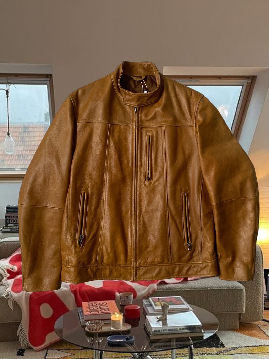 빈티지 레더 자켓 (Woman L) AB1303 상품이미지1