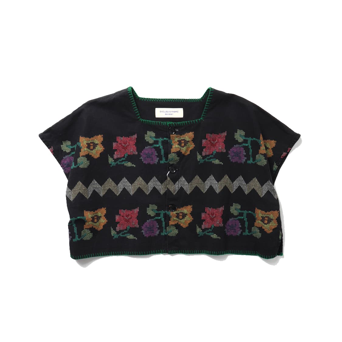 BEAMS BOY Flower Embroidered Print Shirt 상품이미지2