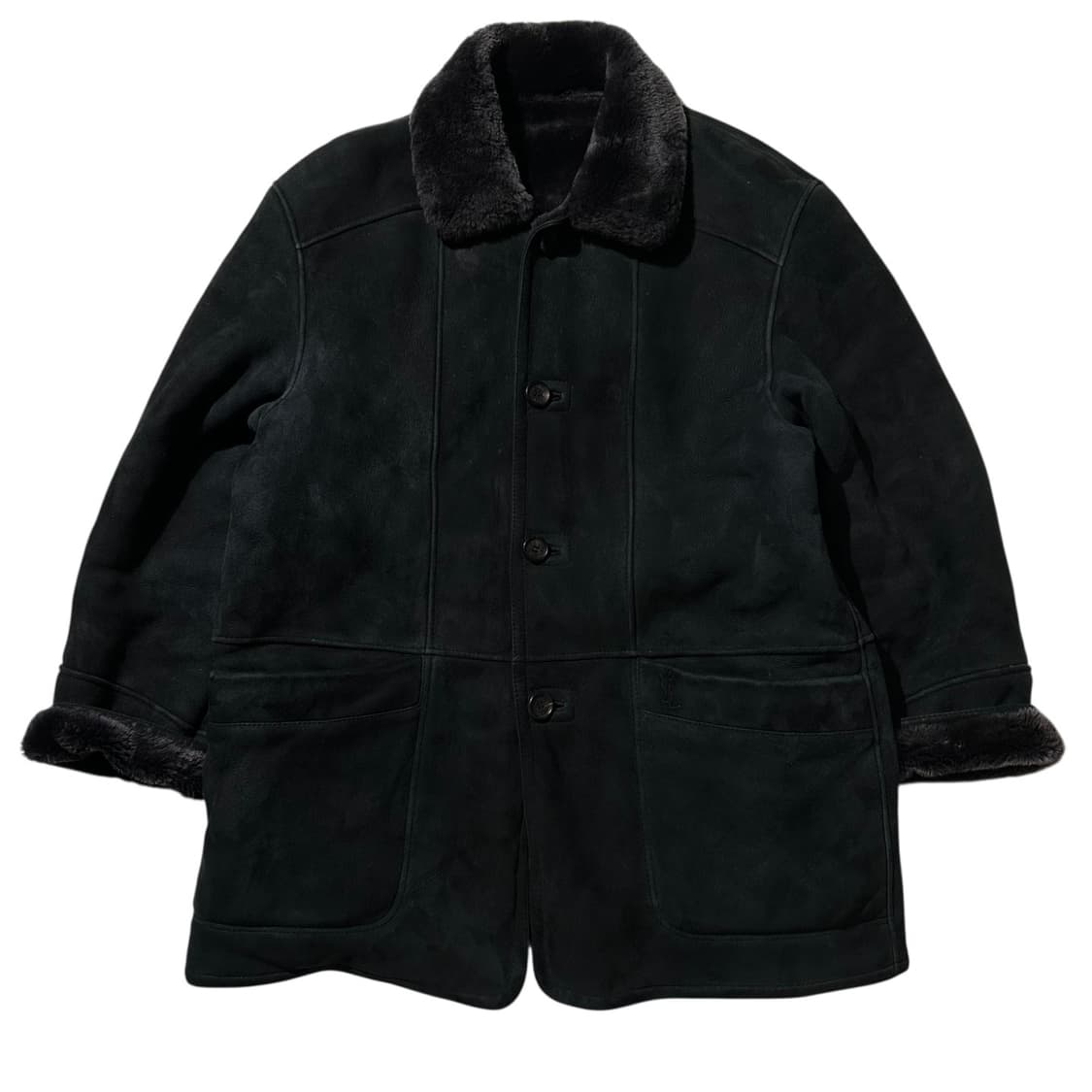 입생로랑 램스킨 시어링 무스탕 싱글 자켓 상품이미지1