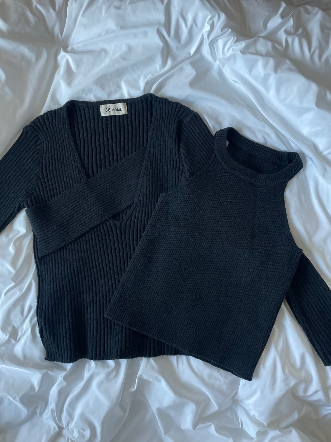 홀터넥 탑 니트 셋업 상품이미지1