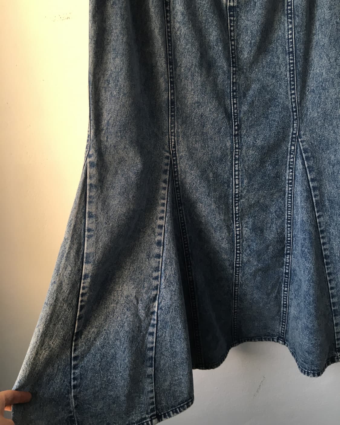Washed lnog skirt 상품이미지5