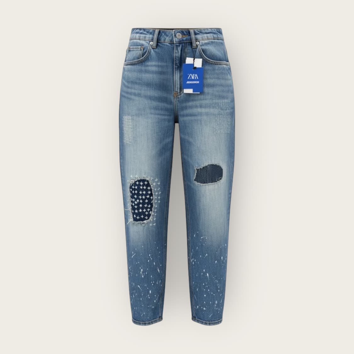 36/ 아더에러 X 자라 패치워크 데님 팬츠 (새상품) 상품이미지1