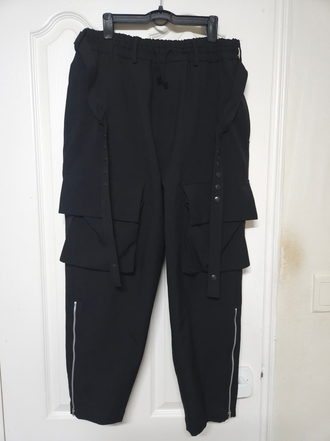 Yohji Yamamoto 요지 S'yte 카고 배기 사루엘 팬츠 블랙 상품이미지1