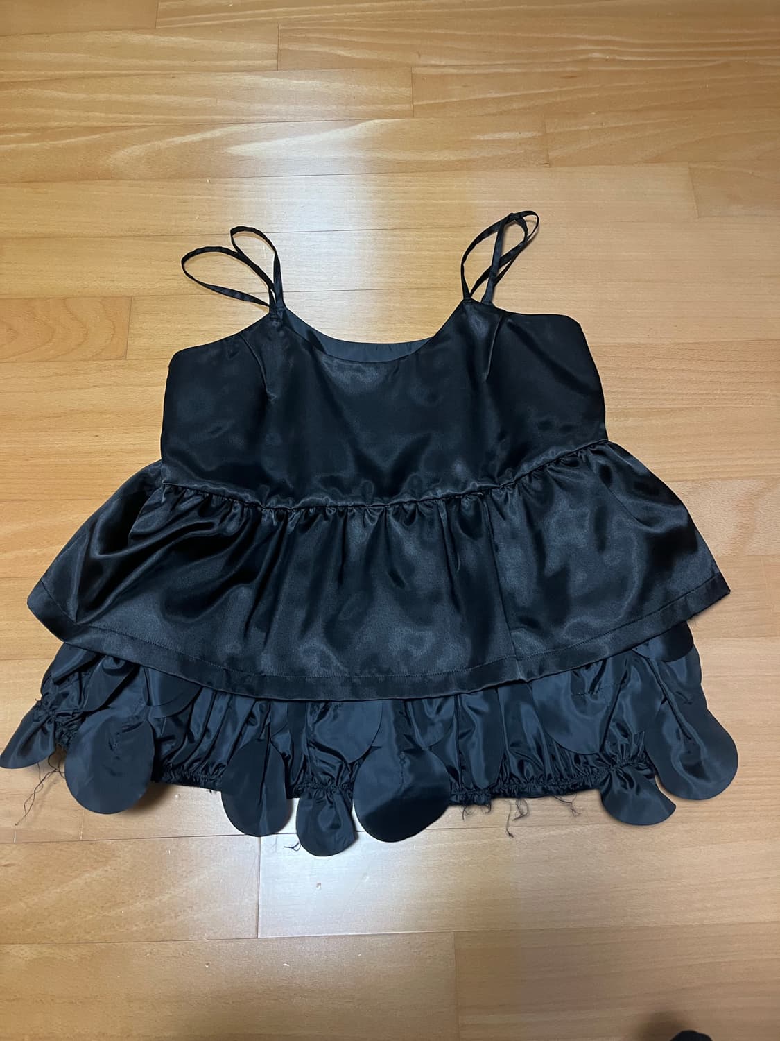 Comme des Garcons Satin Camisole with Fr 상품이미지4