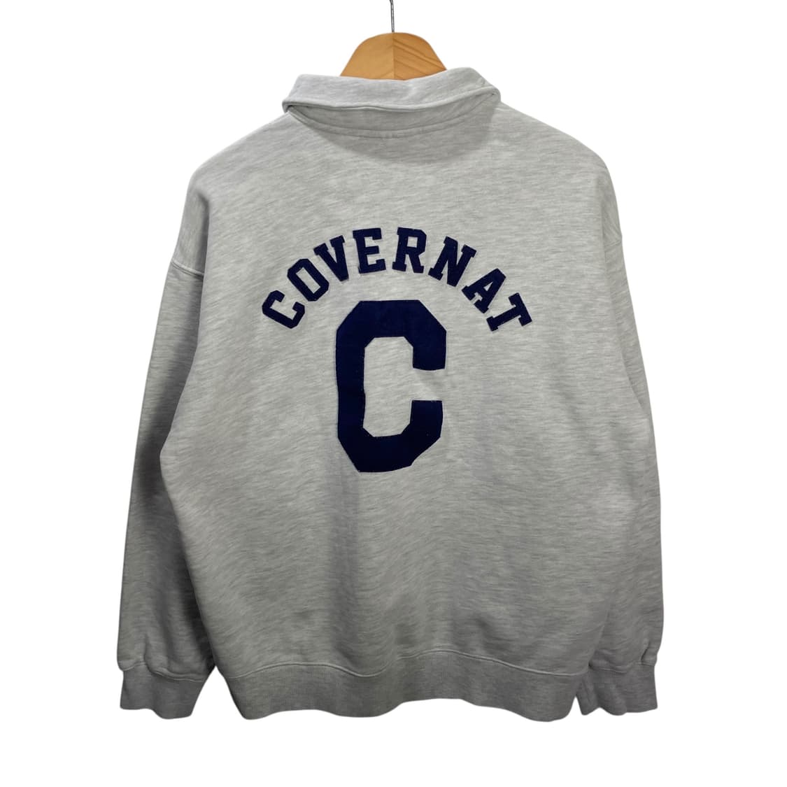 커버낫 백멜란지 반집업 맨투맨 상품이미지4