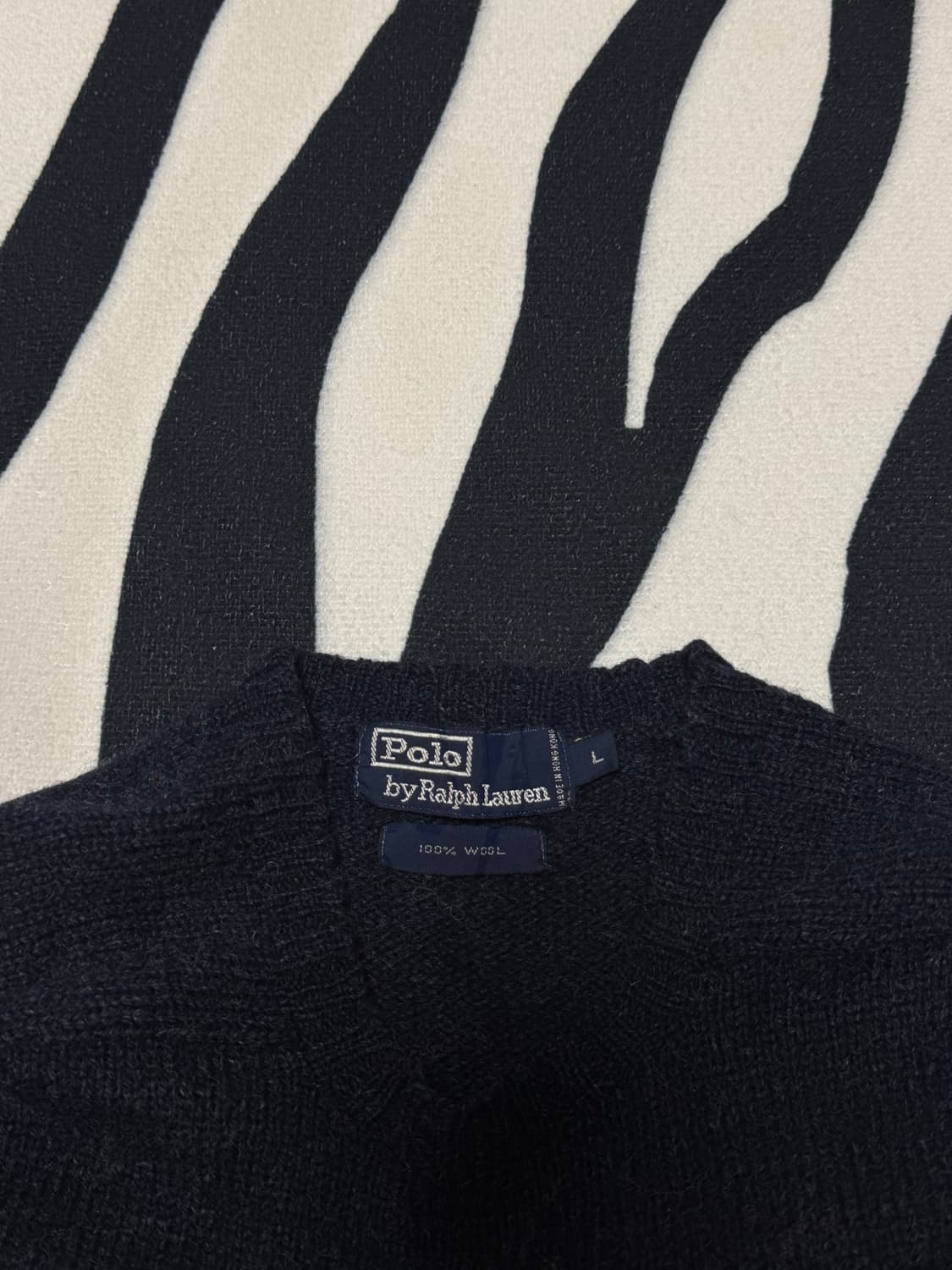 폴로 네이비 니트 상품이미지3