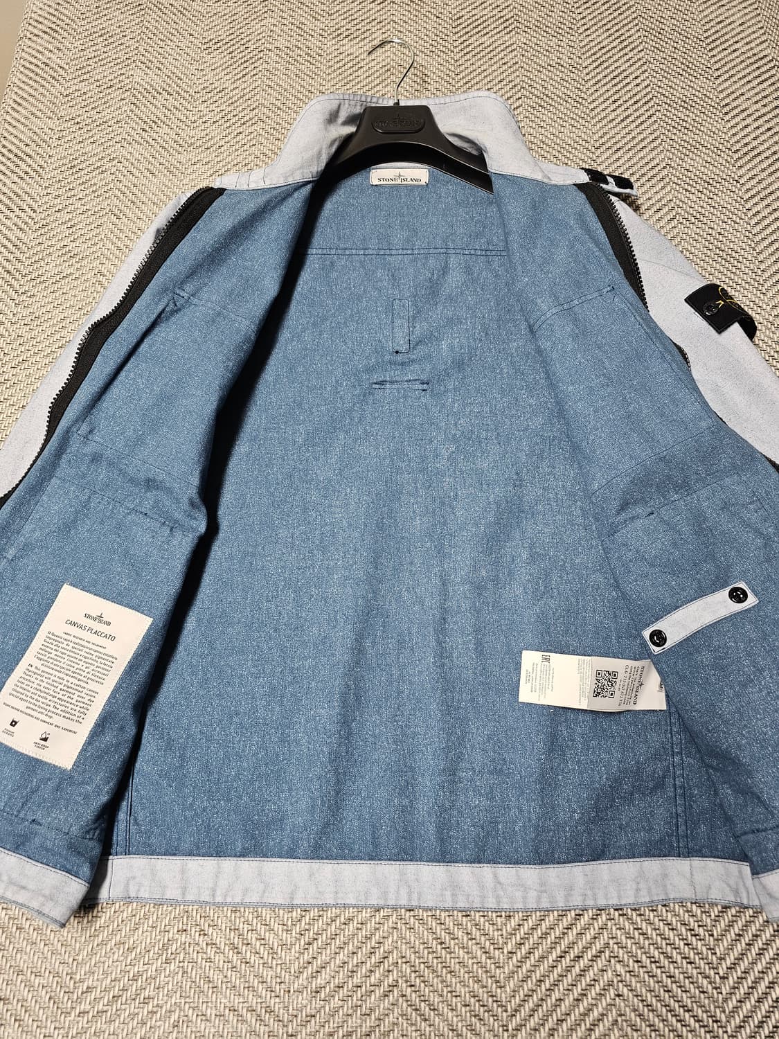 스톤아일랜드 CANVAS PLACCATO 자켓 상품이미지5