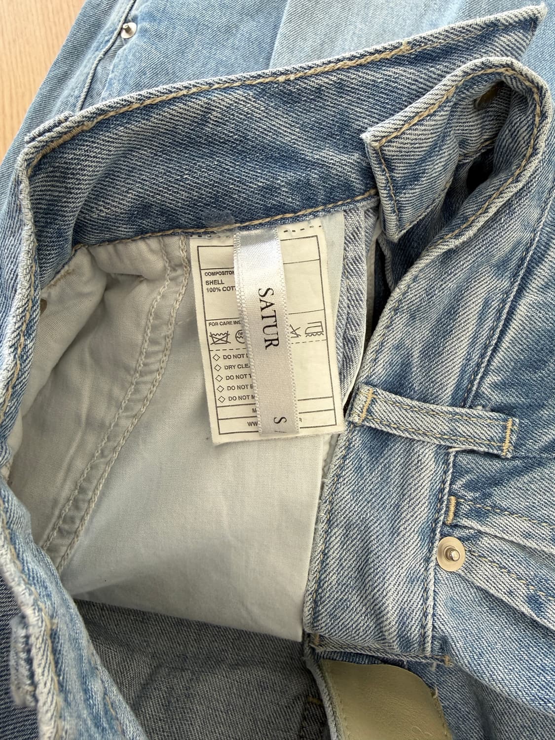 satur 세터 핀턱 데님 상품이미지4