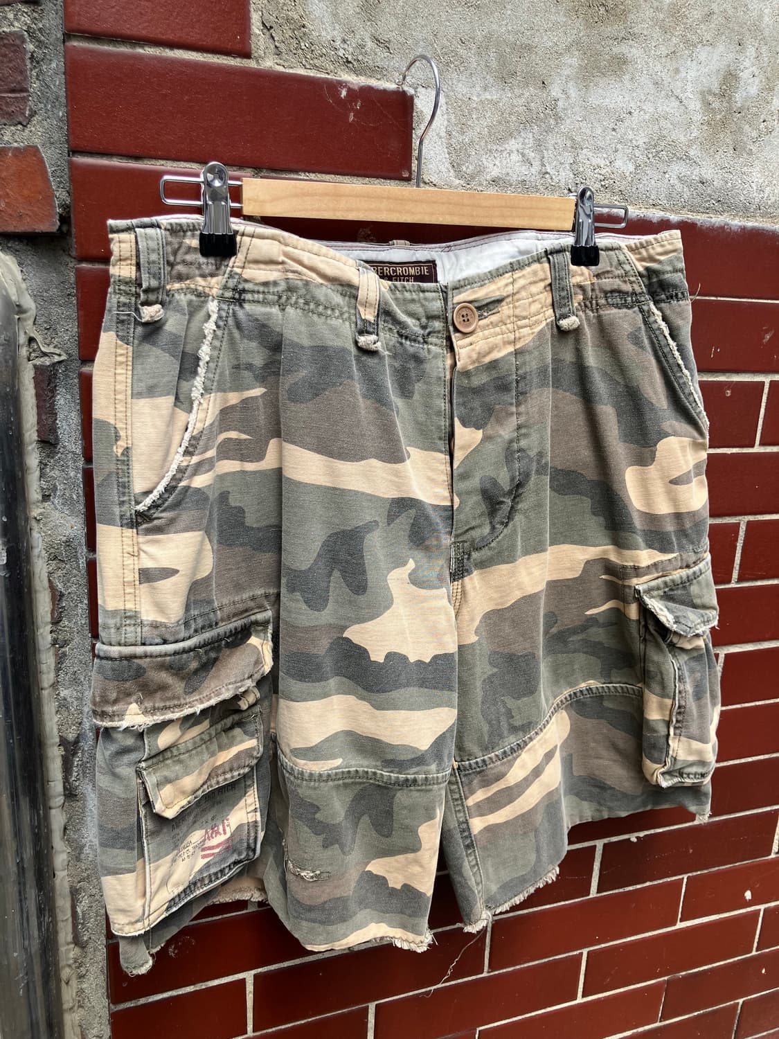 Abercrombie & Fitch 밀리터리 카고 반바지 32 상품이미지2