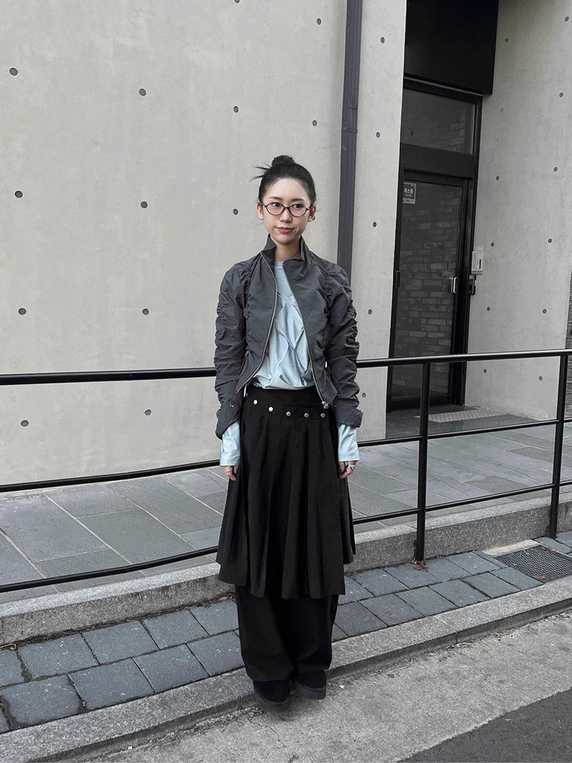 셔링 크롭 바람막이 상품이미지1