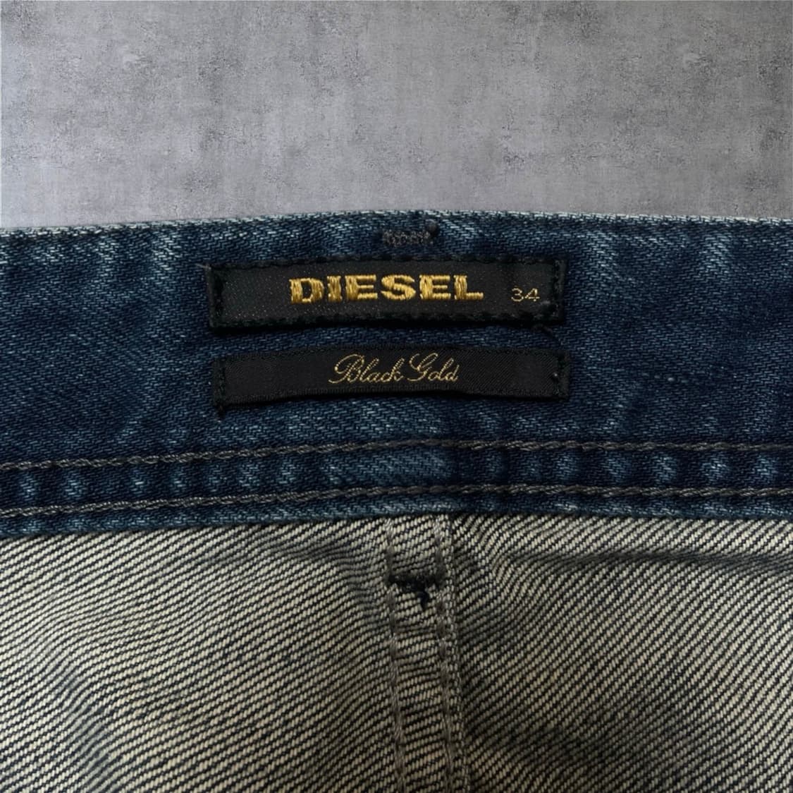 디젤 Diesel 중청 블랙골드 데님팬츠 34 상품이미지3