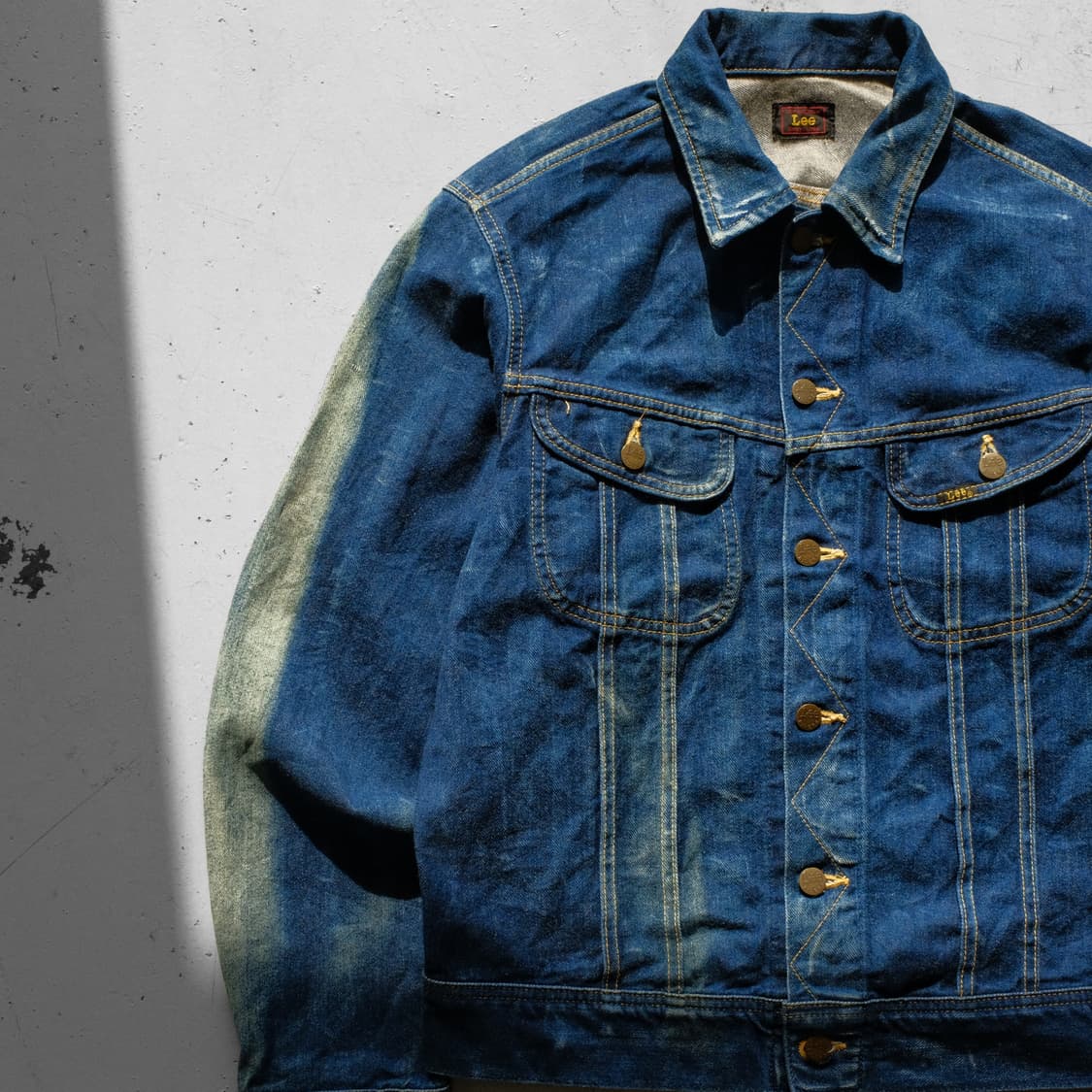 1990’s Lee Fade Denim Trucker Jacket 상품이미지3