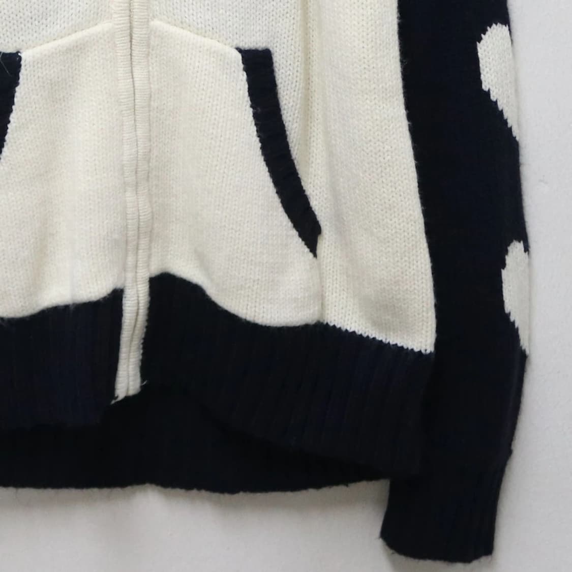 TOROPPO 하트 포인트 니트 집업 62878 상품이미지5