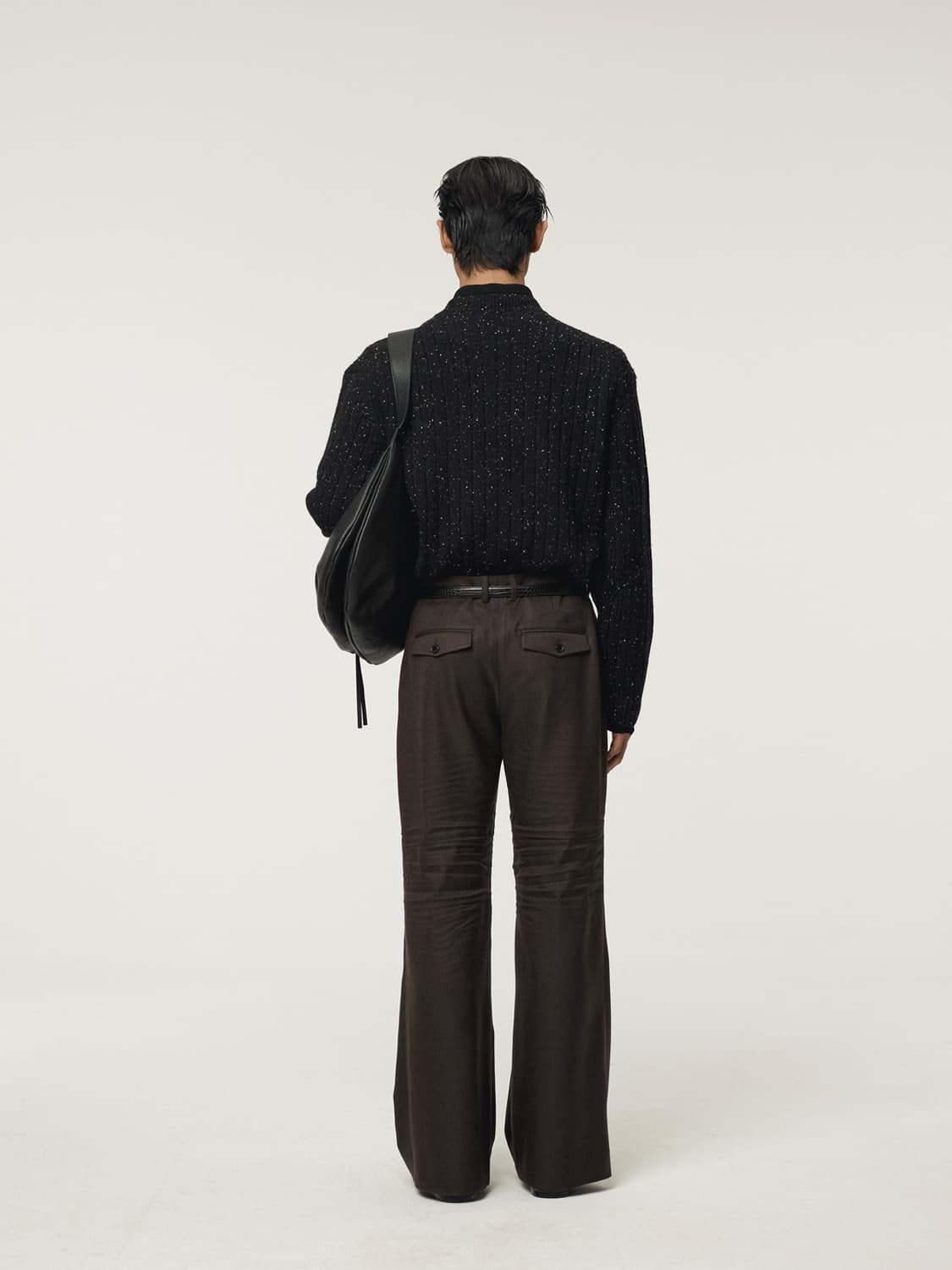 렉토 25FW 캔디 부클레 니트 탑 스웨터 블랙 상품이미지6