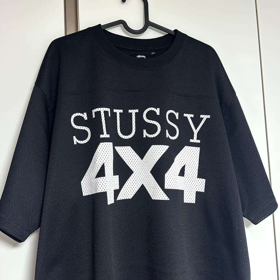 스투시 4x4 메쉬 풋볼 저지 블랙 L사이즈 상품이미지4