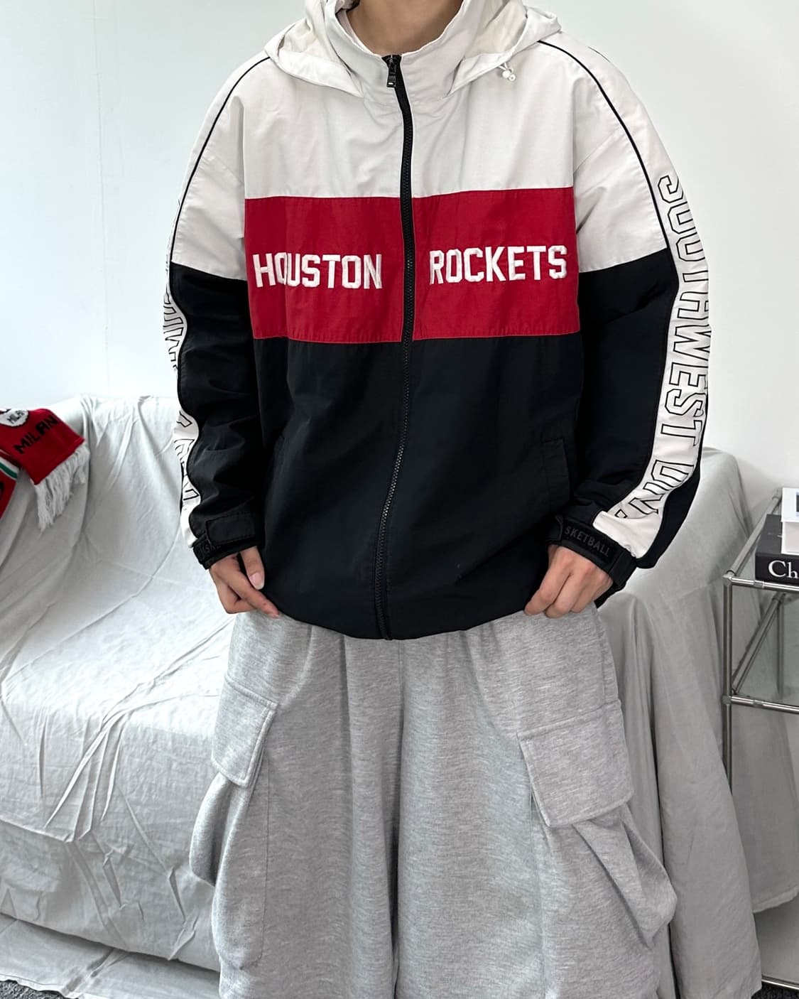 NBA 휴스턴 로켓츠 바람막이 XL 상품이미지3