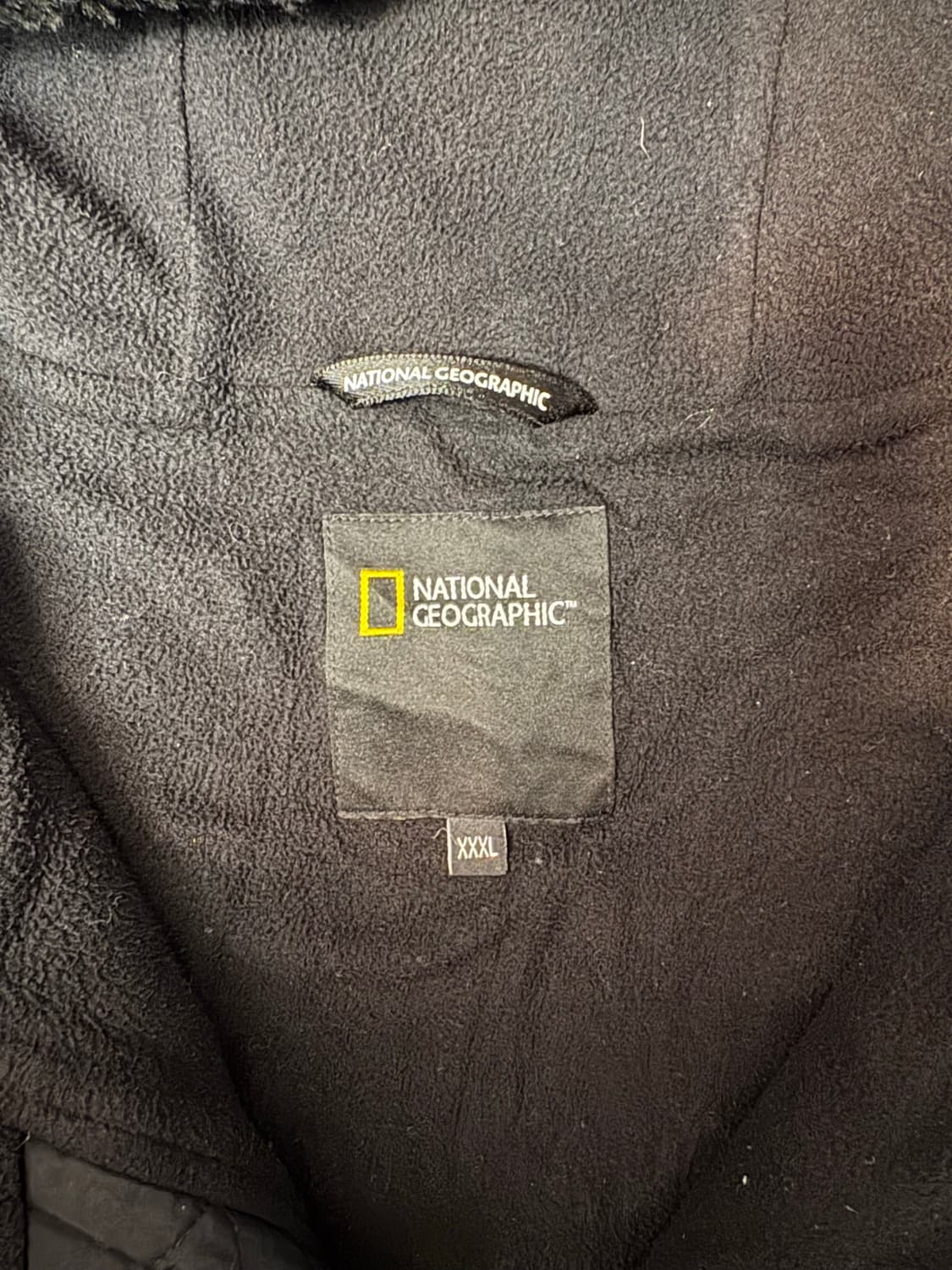 내셔널지오그래픽 후리스 후드 블랙 상품이미지4