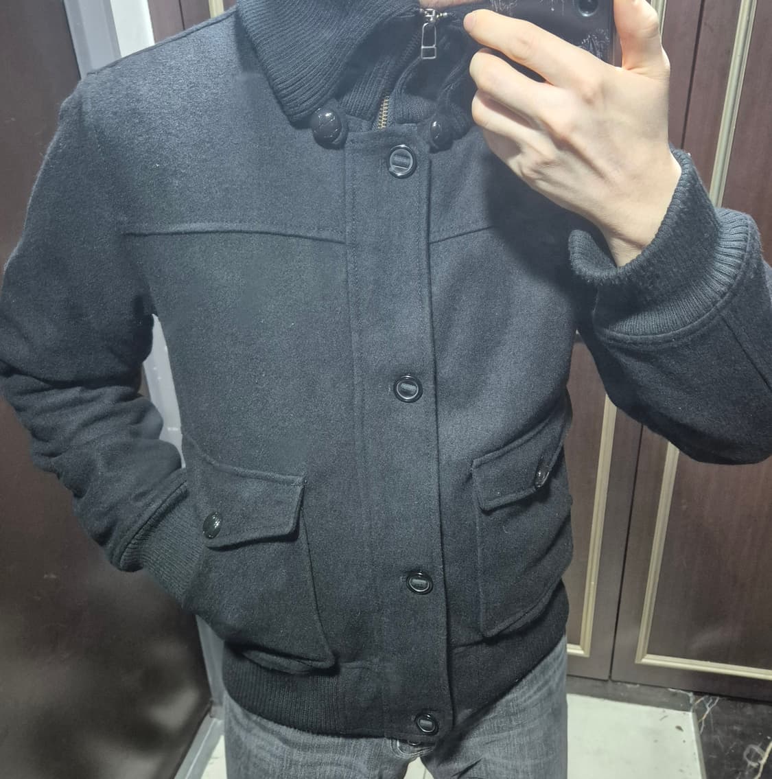 Hob 밀리터리 울 블렌드 자켓 상품이미지3