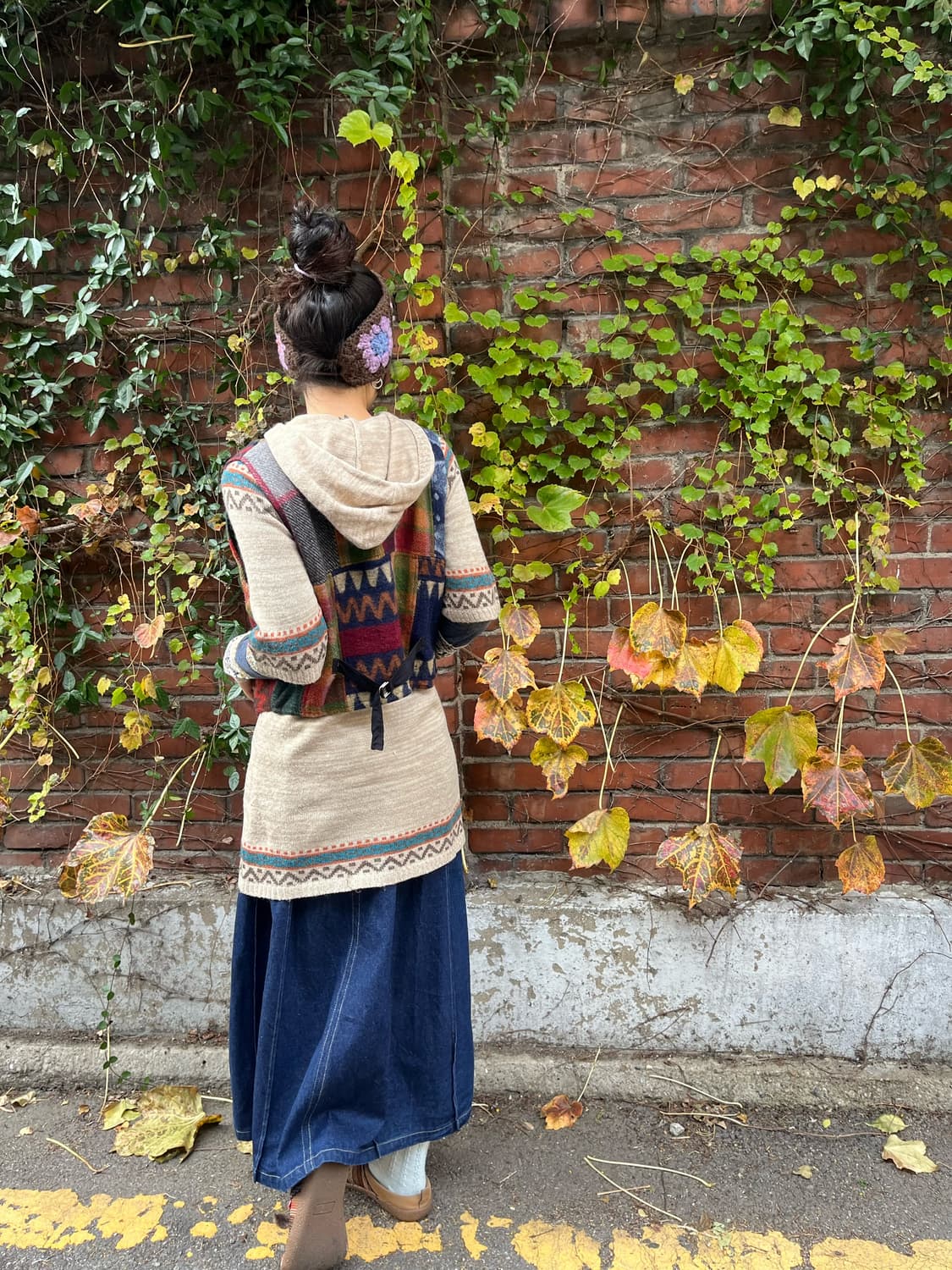 겨울무드 울 패치 베스트 상품이미지3