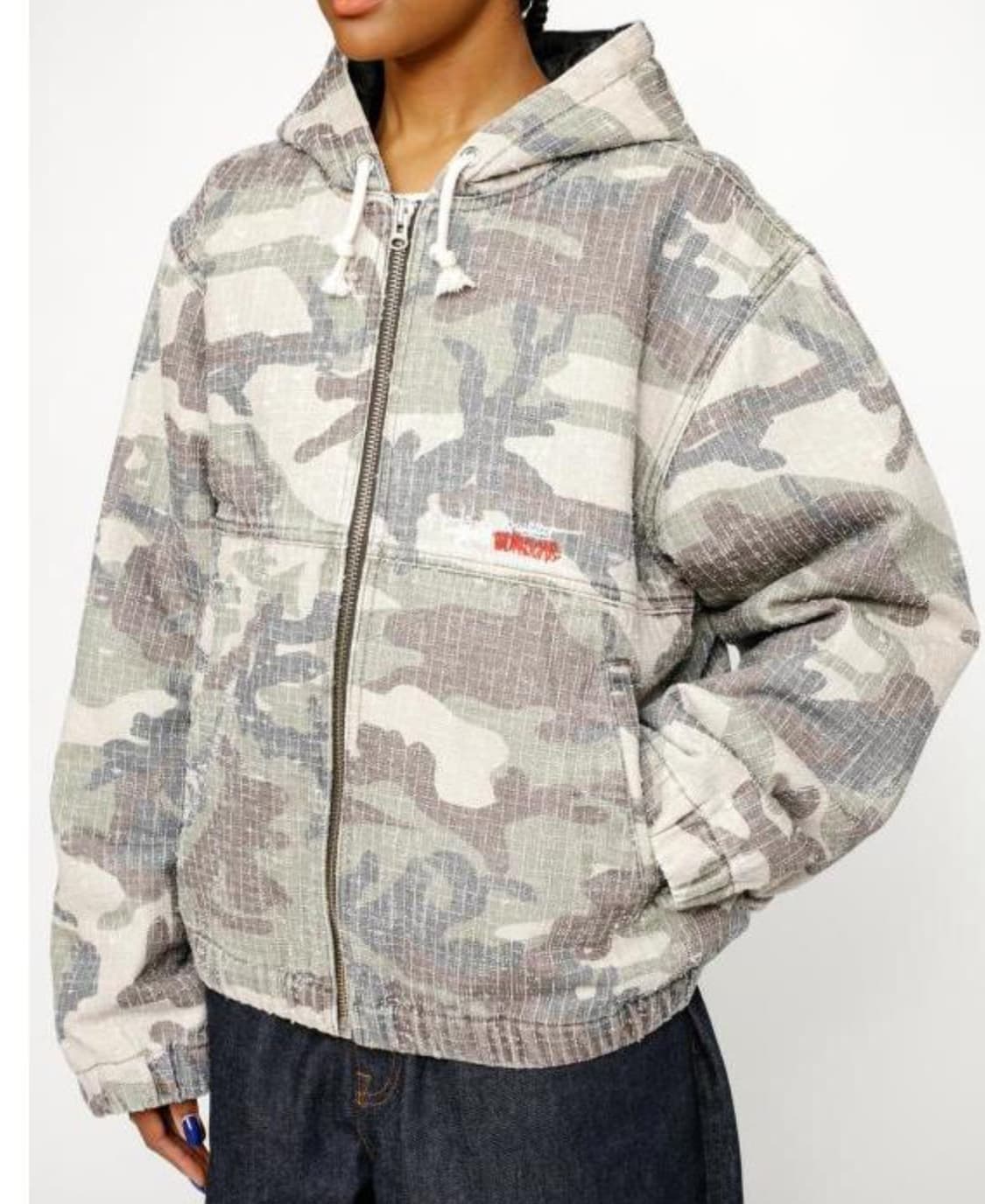 스투시 워크 자켓 카모 캔버스 니들펀치 울랜드 카모 자켓 (새제품) 상품이미지6