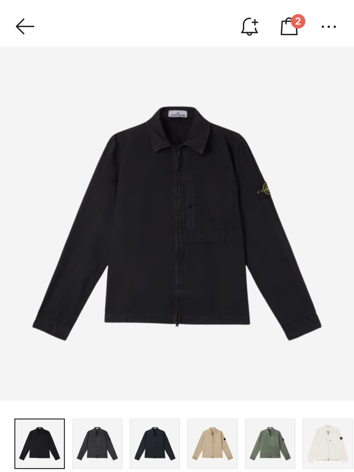 25SS 스톤아일랜드 오버셔츠 (XL) 상품이미지1