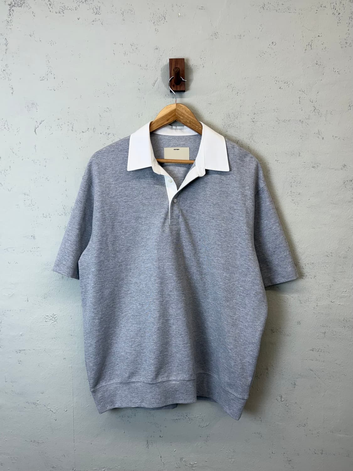 포터리 그레이 럭비 반팔 숏슬리브 상품이미지1