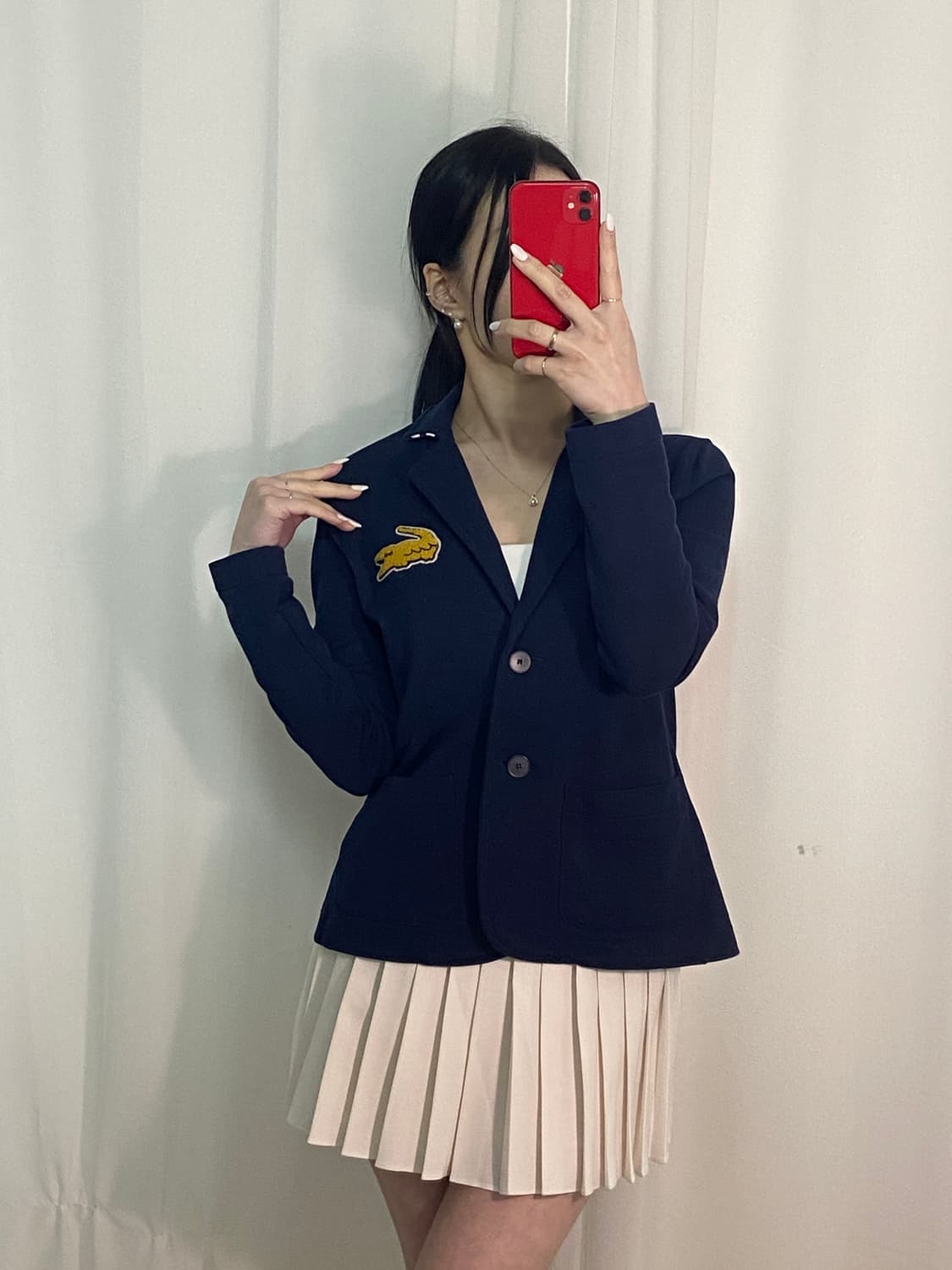 라코스테 네이비 와펜 자켓 상품이미지2