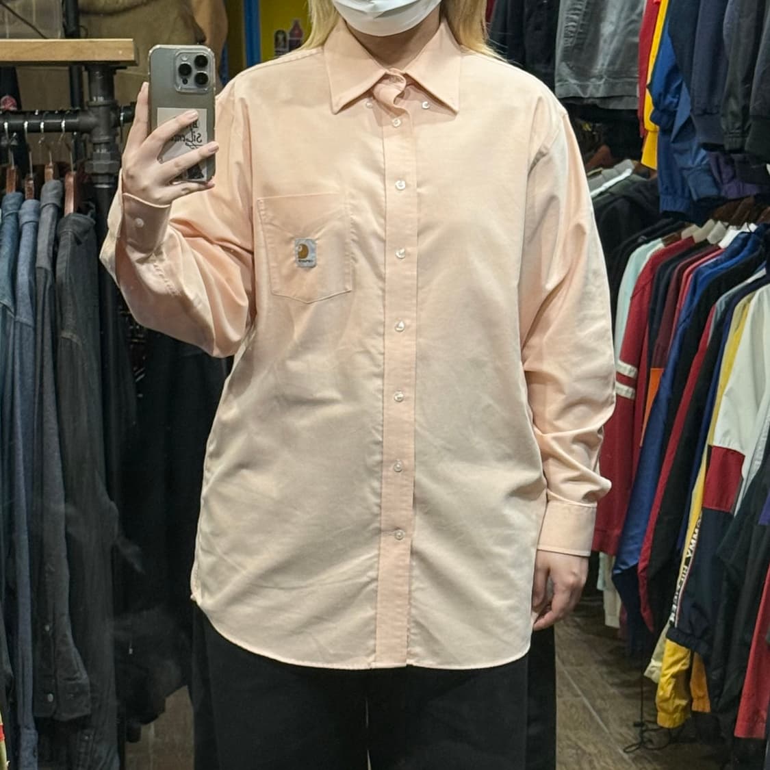 [HI] 칼하트 긴팔셔츠 오렌지  상품이미지2