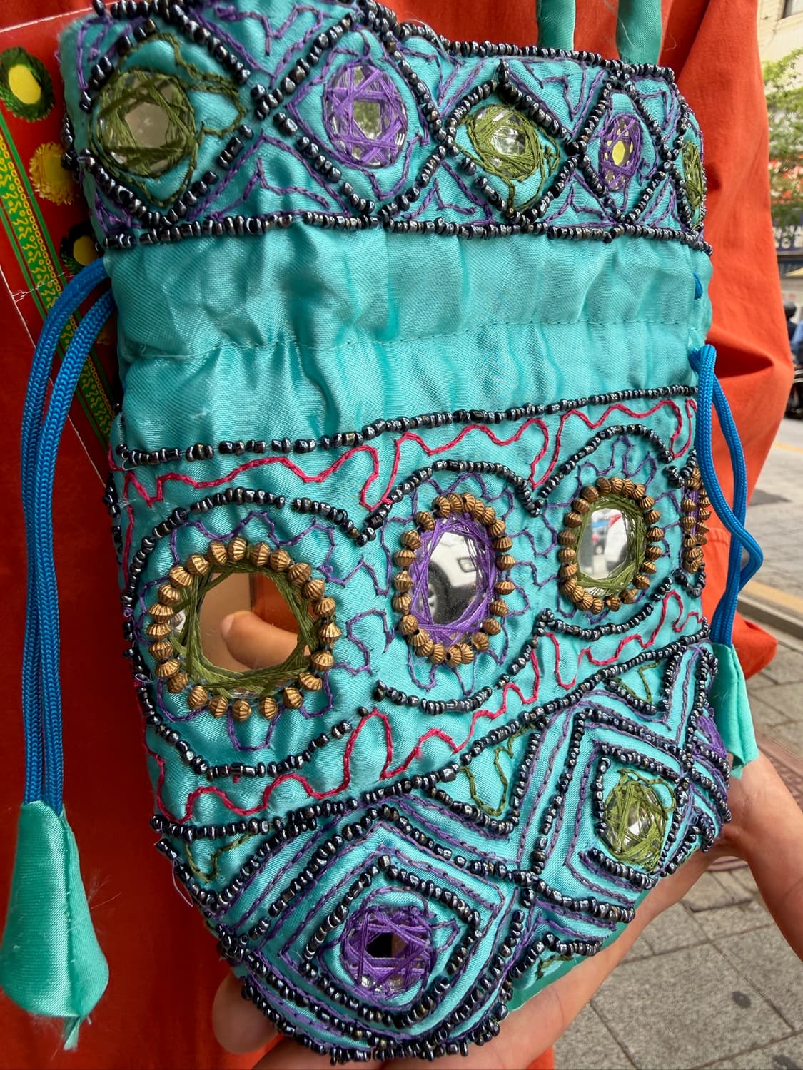 Indian Mirror Work Potli Bag 상품이미지6