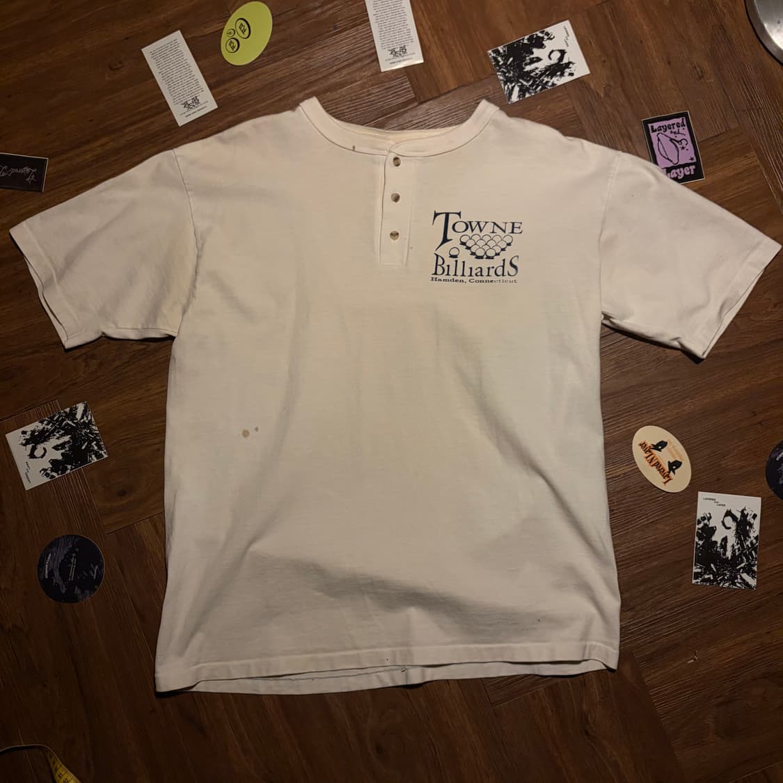 90s Anvil Billards 싱글스티치 헨리넥 티셔츠 상품이미지2