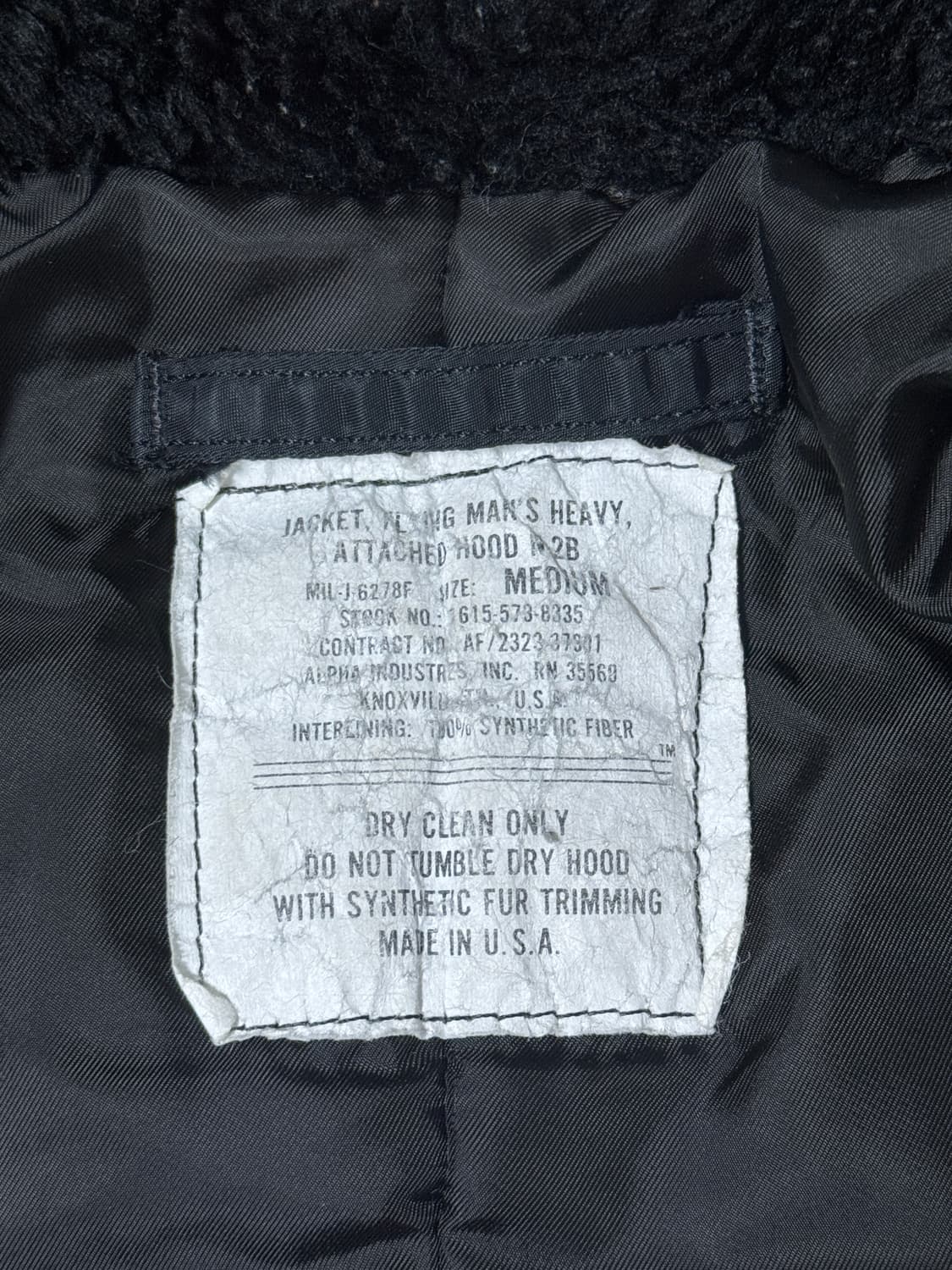 80s usa 알파인더스트리 N2B 플라이트 자켓 밀리터리 ideal  상품이미지7