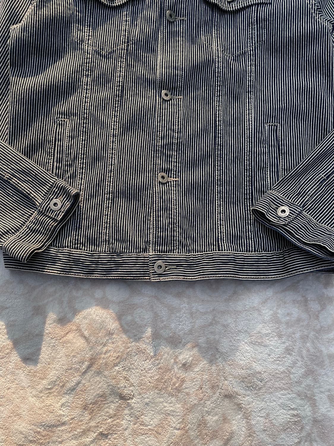 Vastic Hickory Stripe DenimTruckerJacket 상품이미지4