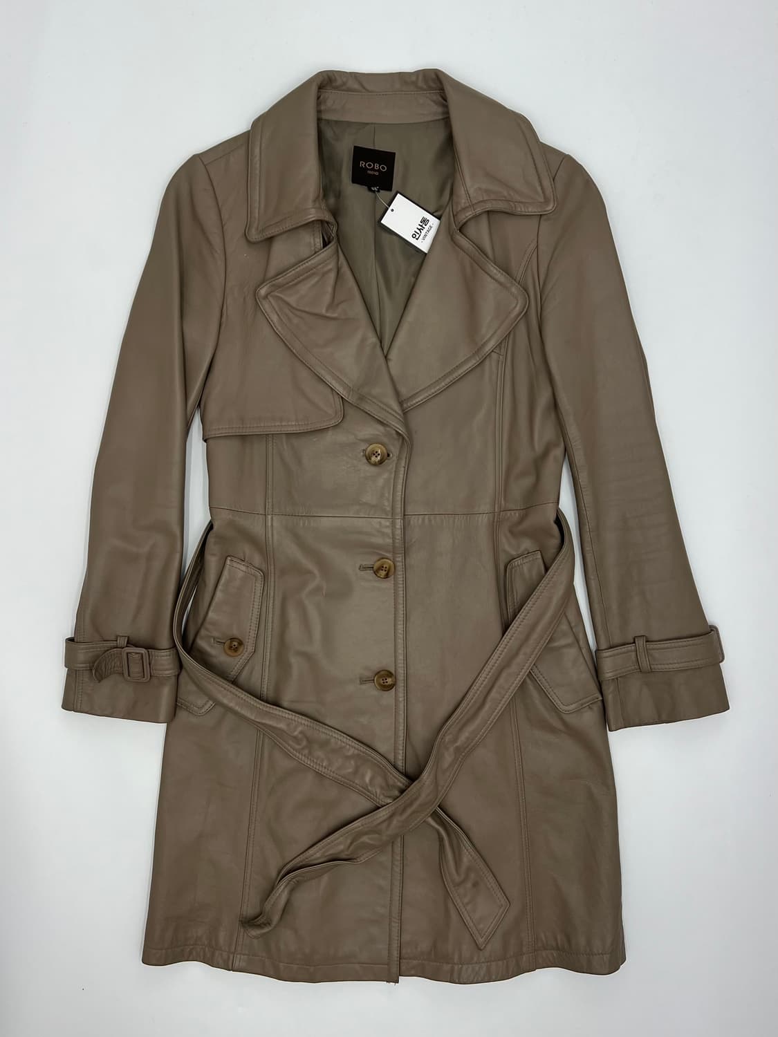 로보 우먼 롱 레더자켓 상품이미지1